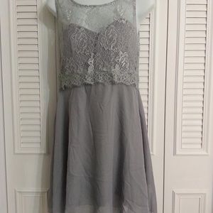 #75WD Silver Gray Dress